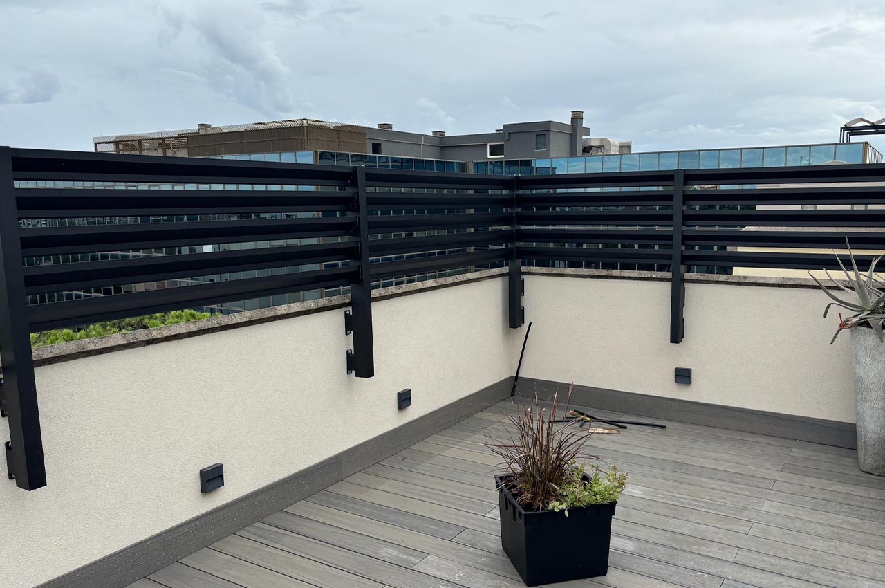 grigliati per terrazzi in alluminio