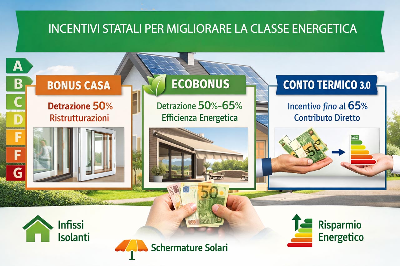 Migliorare la classe energetica degli edifici con gli incentivi statali