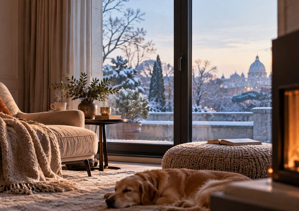 Casa fredda in inverno